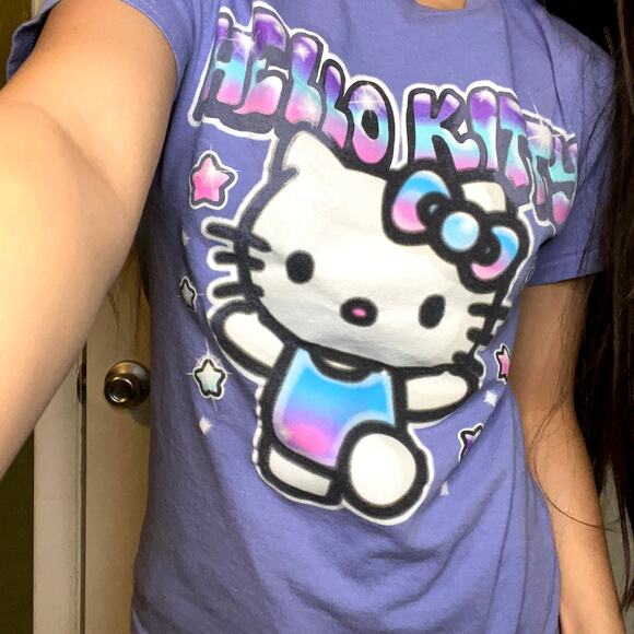 Hello Kitty Y2K Pastel Kidcore T-Shirt - Picture 2 of 4